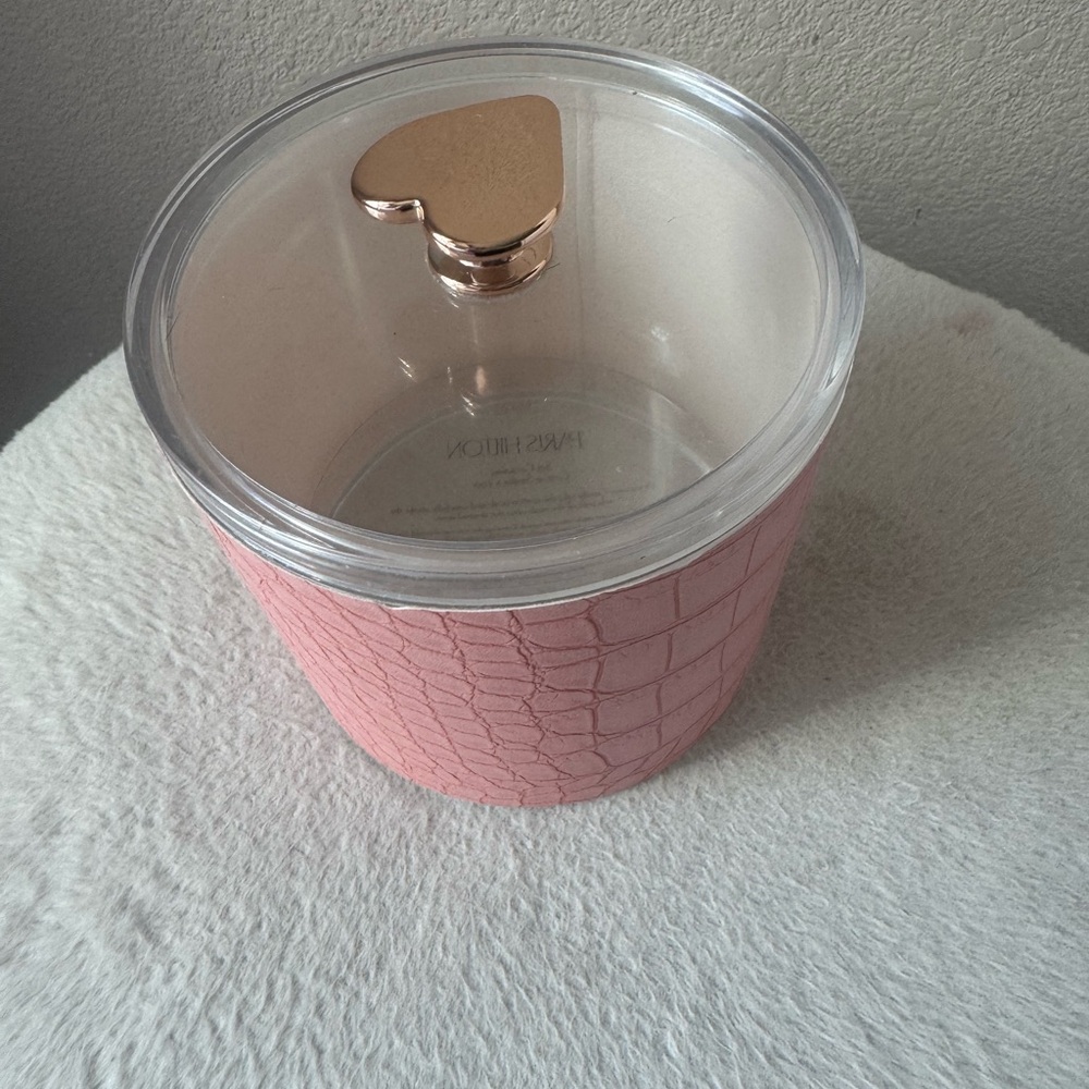 Paris Hilton Pink Textured Bath Container